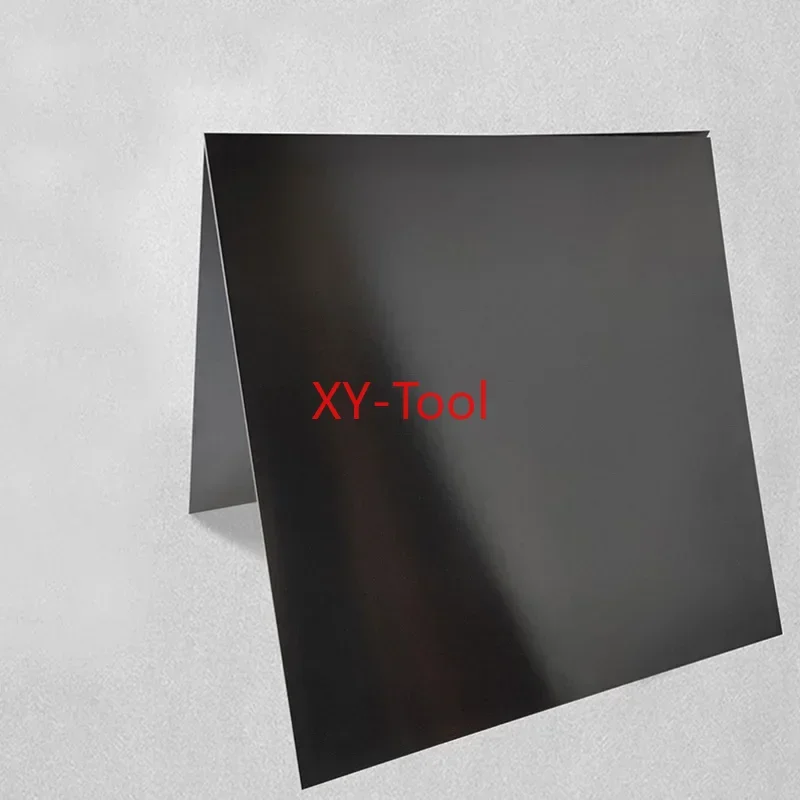 Standard-Black Anodized Aluminum Flat Plate Aluminum Sheet CNC Metal for Sign Thick 0.5/0.8/1/1.5/2mm-100x100 200x200 200x300mm