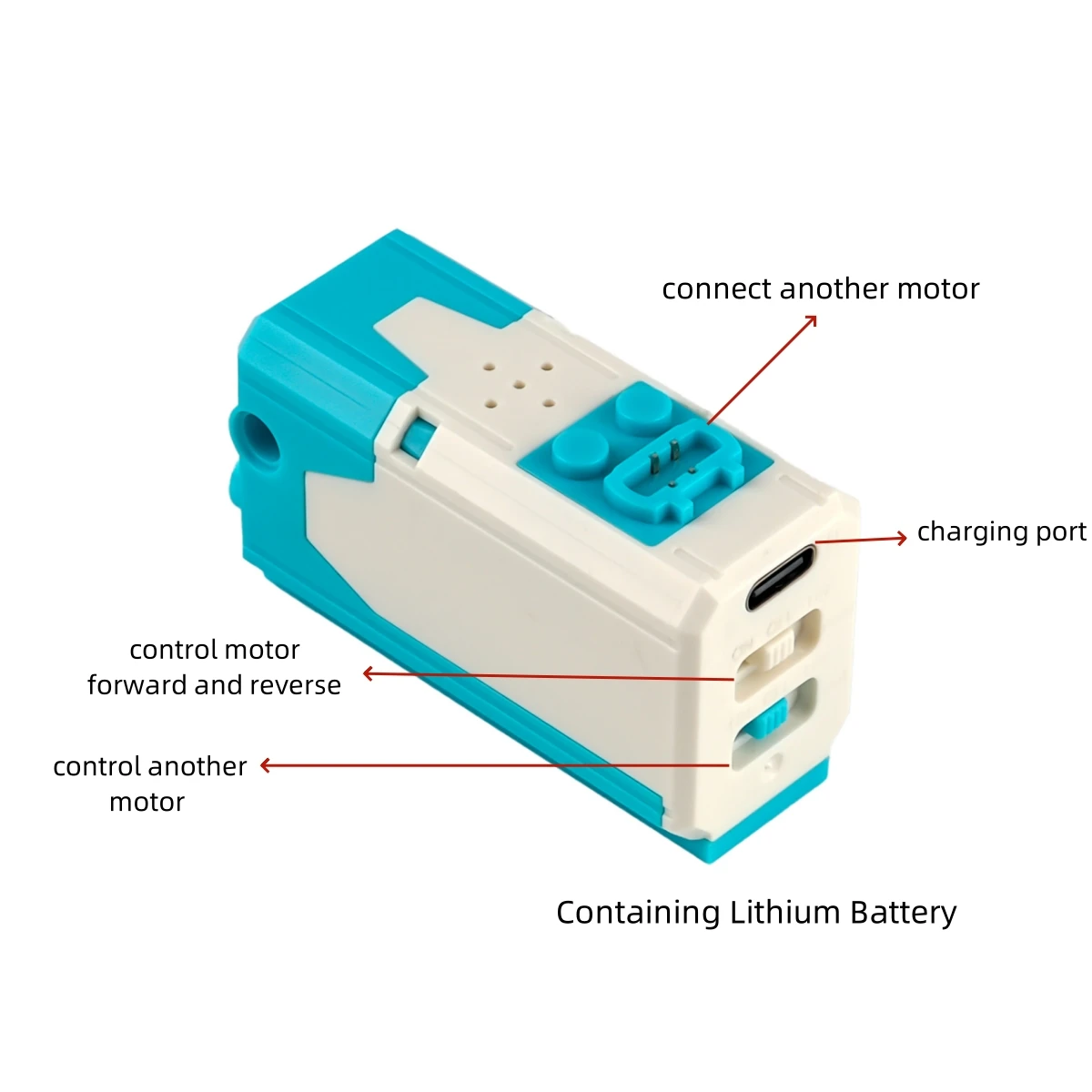 Bloques de construcción recargables con Motor M/L 8883, funciones de potencia compatibles con Legoeds 9686, piezas modificadas técnicas