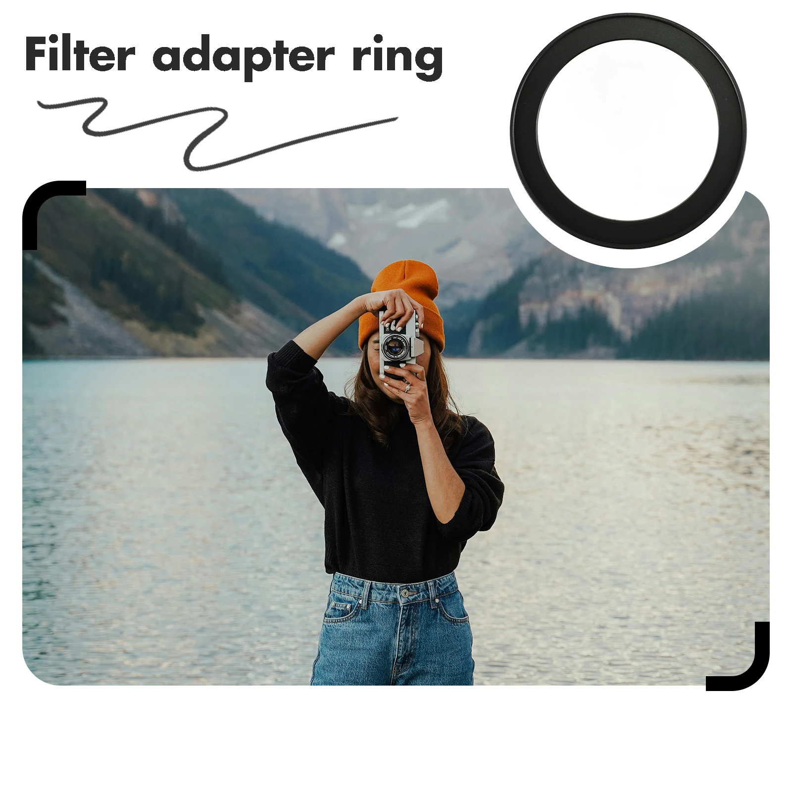 

67mm to 82mm Filter Adapter Ring Camera Lens Stepping UV Aluminum Threaded Photography Accessory Camera Supply Metal Ring