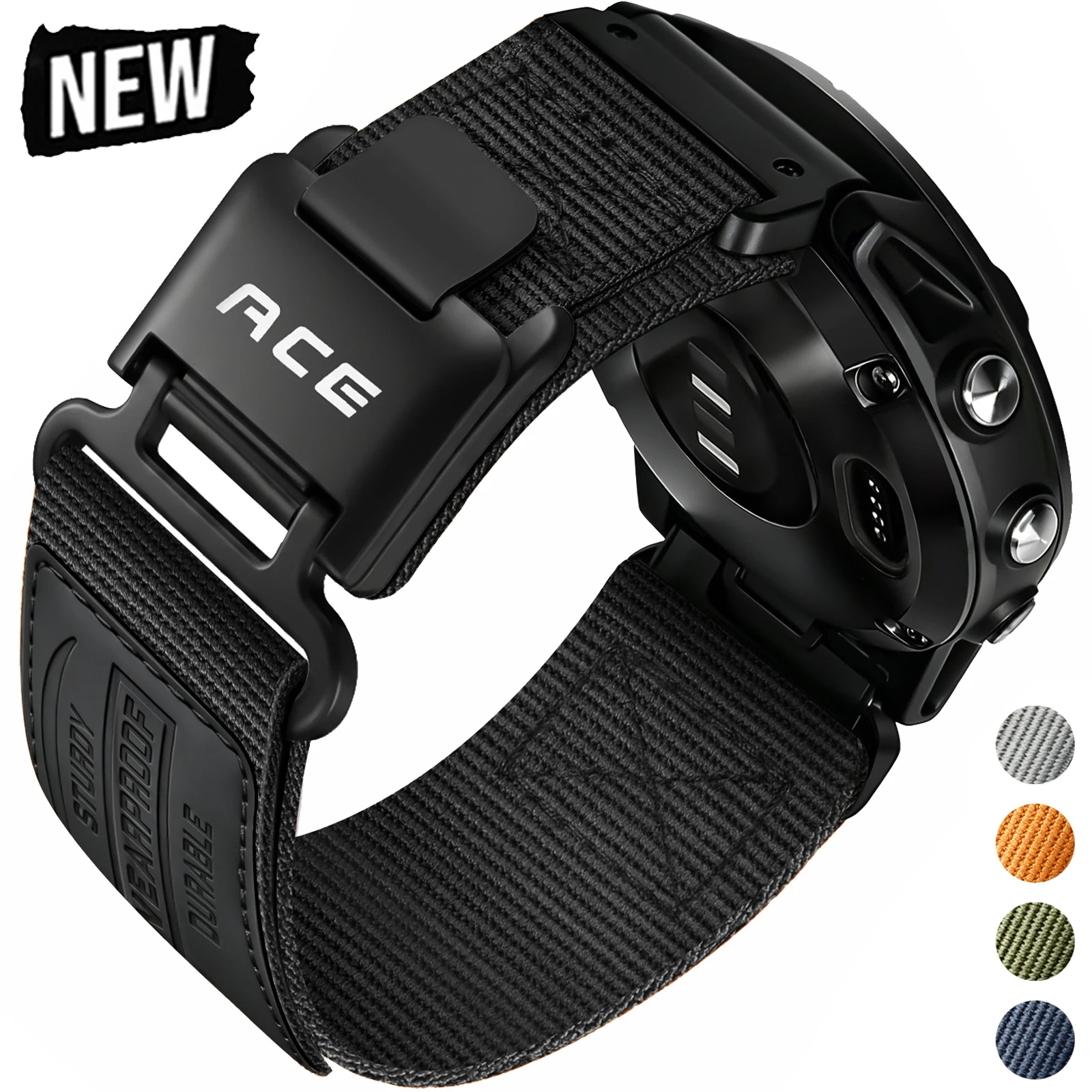 Schnellwechsel-Armband 26mm 22mm für Garmin Fenix 8 7 Pro 7X 6 6X 5X 5Plus Tactix 8 7 Magnetisches Nylon-Armband Correa Fenix 8 Band 51mm