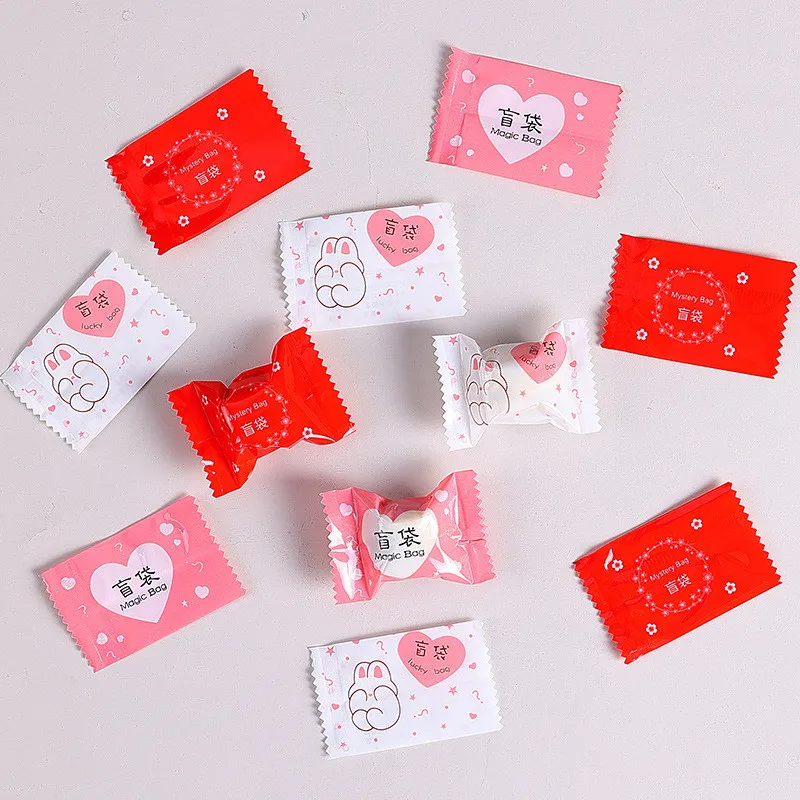 200Pcs 4x6cm Small Blind Bags Empty Food Beverage Model Toy Doll Party Decoration Gift Packaging