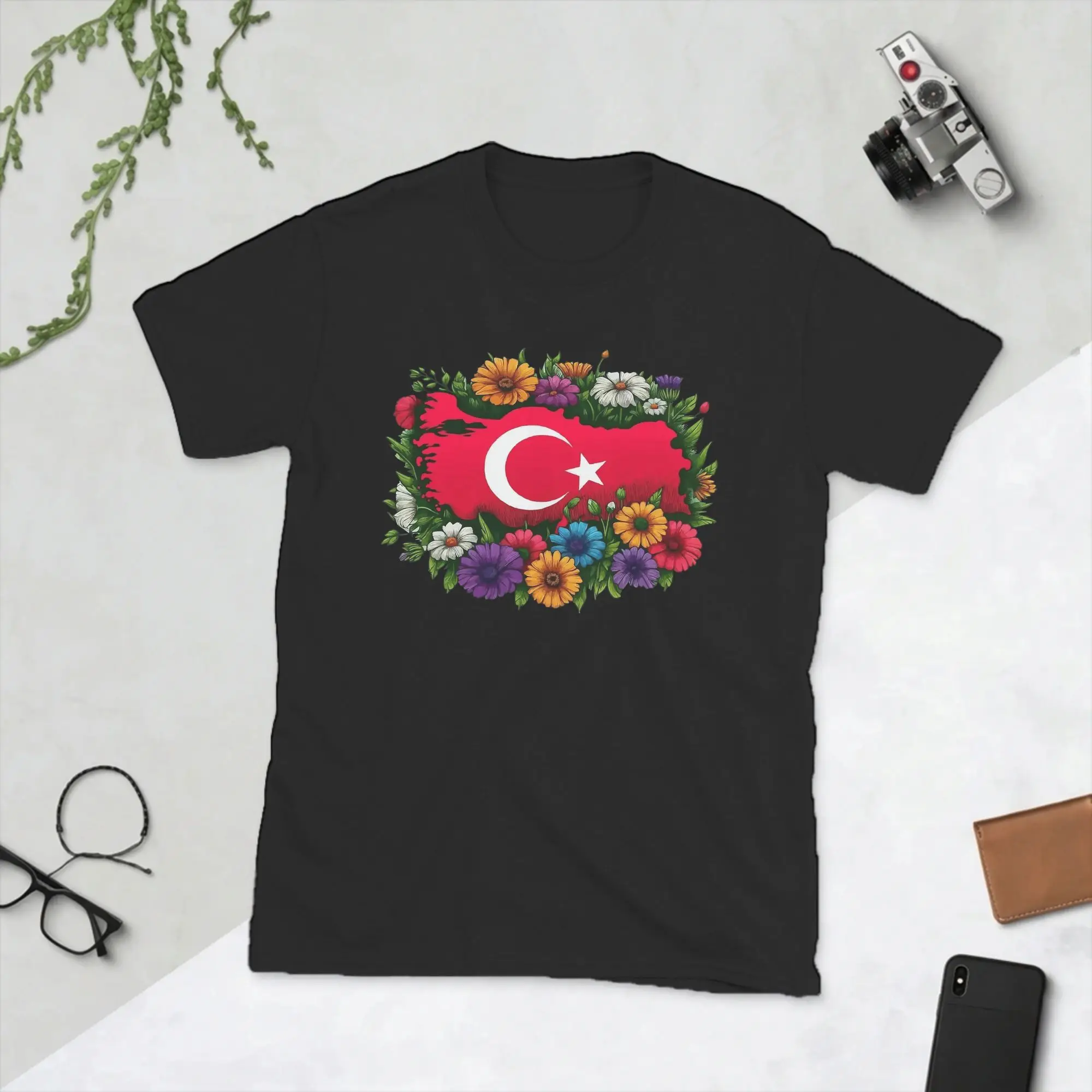 Men's Turkish Flag Turkey Proud  T Shirt  Pure Cotton Clothing Creative Short Sleeve O Neck Tees Gift Idea T-Shirt