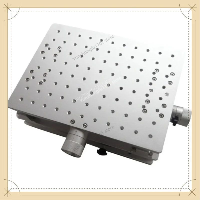 HYHTXY300 Manual XY Cross Slide Table 300x220x100MM 2D Displacement Workbench Precision Moving Stage