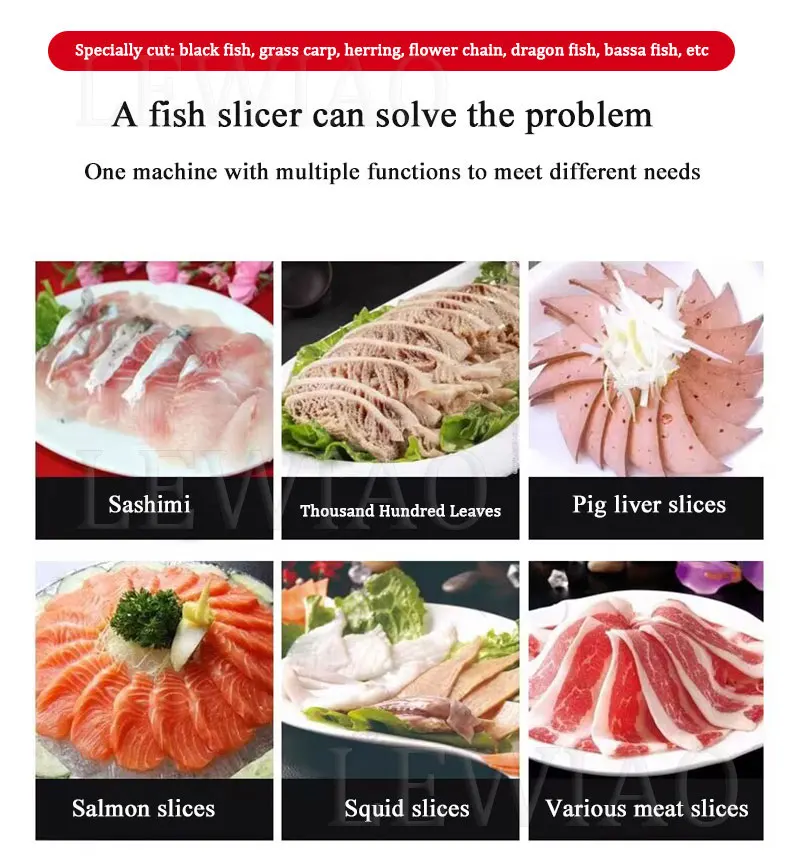 

Commercial Fish Fillet Machine Salmon Sashimi Oblique Pickled Fish Processing Slicer Cutting Machine
