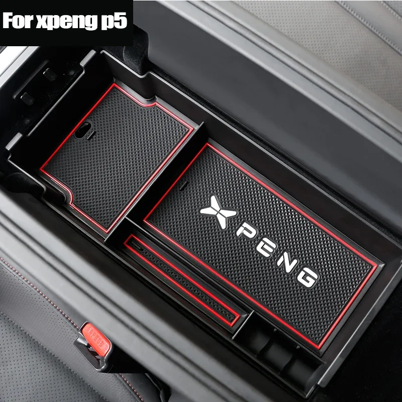 For Xpeng P7 P5 Central Control Lower Storage Box In-car Box Reasonable Storage In Car Car Accessories