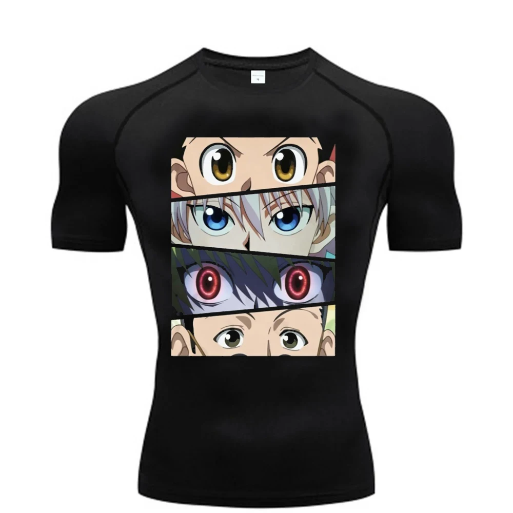 Hunter x Hunter tshirt Tracksuit Gym Fitness cheap cute grunge cutecore vintage summer jojifuku Psychedelic dollette anime