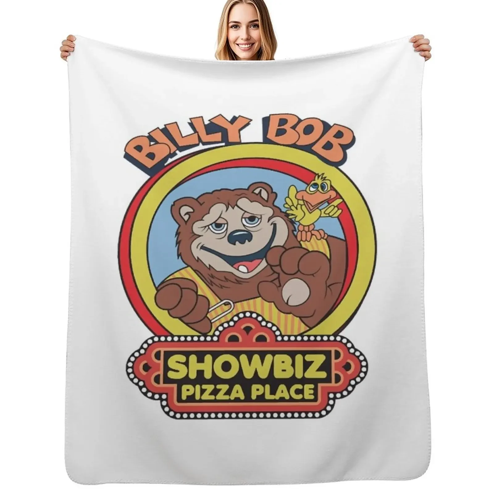 

Showbiz Pizza Billy Bob Throw Blanket Polar Retros Extra Large Throw Blanket