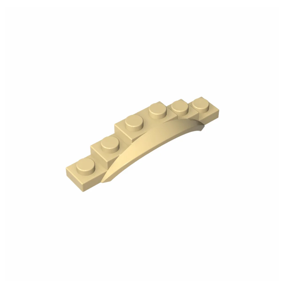 

Gobricks GDS-M099 Assembles Building Blocks Wheel Arch, Mudguard, 1 1/2 x 6 x 1 [Arch Extended] compatible with lego 62361