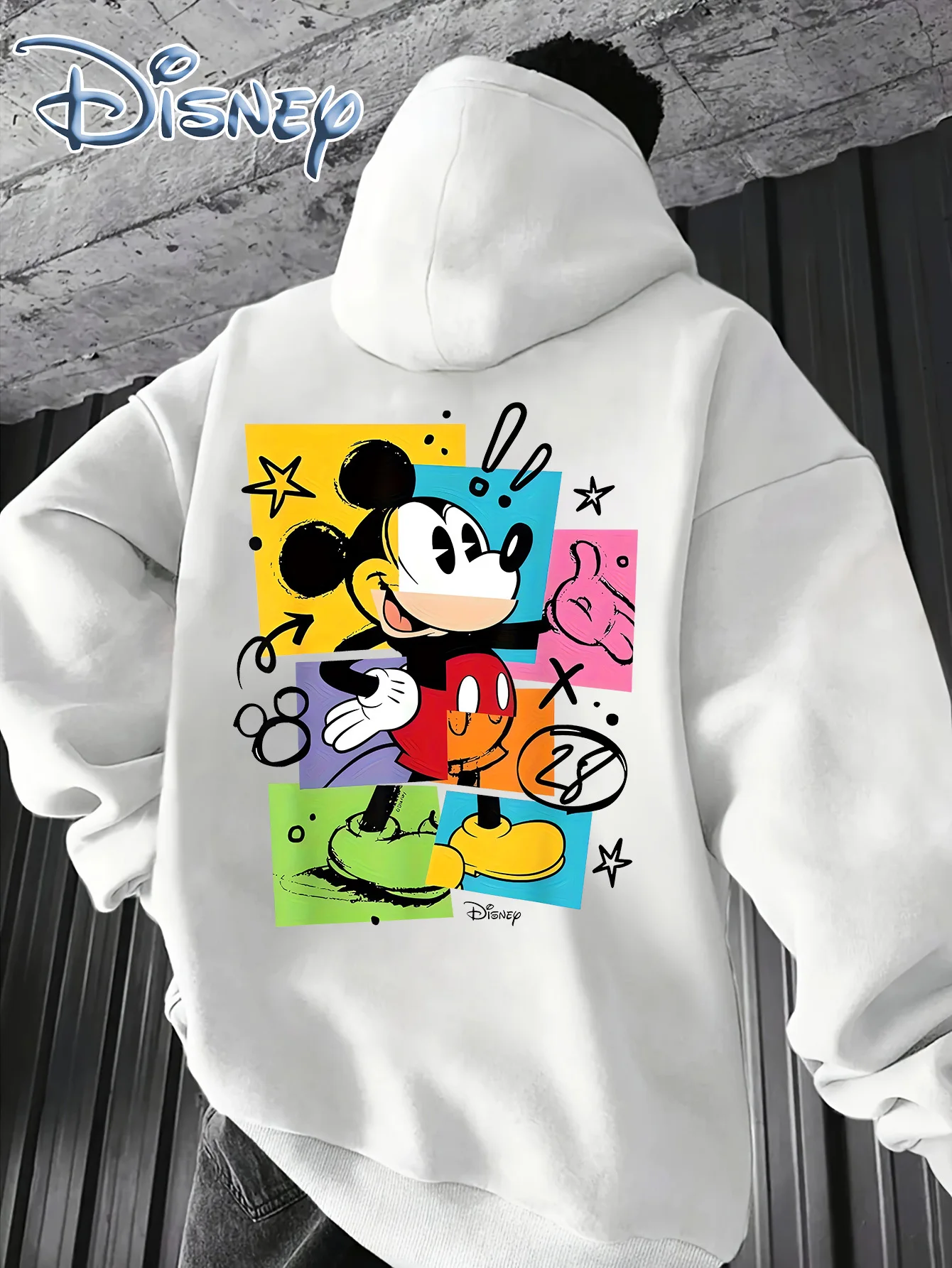 

Мужские толстовки с Микки Маусом Disney, модная уличная одежда большого размера, толстовки унисекс, осенне-зимние флисовые повседневные универсальные