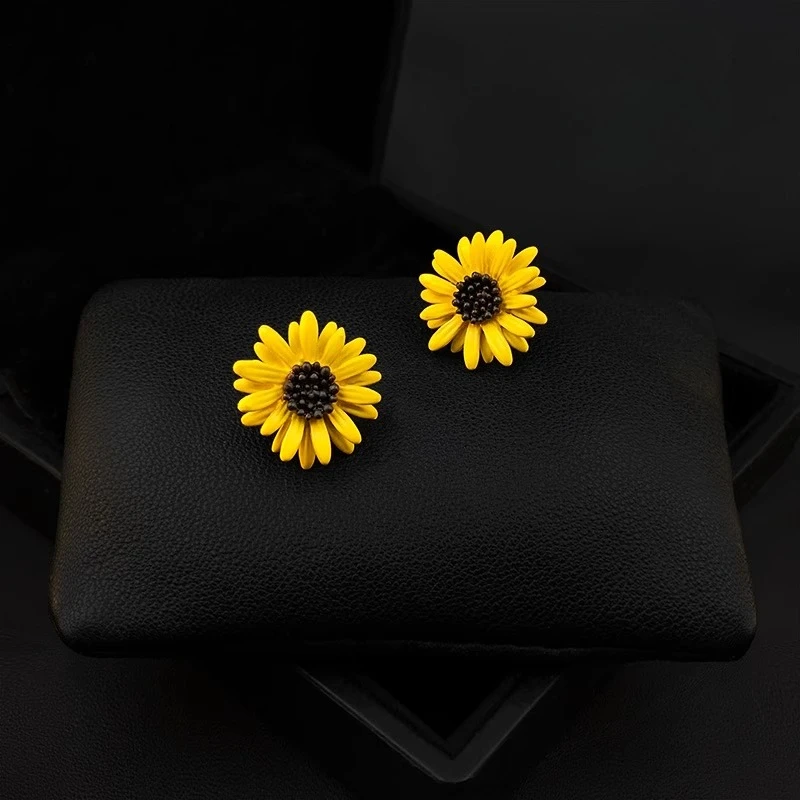

Mini Cute Daisy Brooch Sunflower Accessory Cardigan Lapel Pin Prevent Exposure Corsage Small Jewelry Girls Fashion Casual Wear