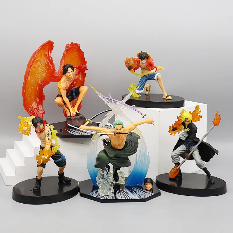 11 Styles Luffy Roronoa Zoro Anime One Piece Model Figures Toy Vinsmoke Sanji Portgas·D· Ace PVC Statue Doll Collection Gifts