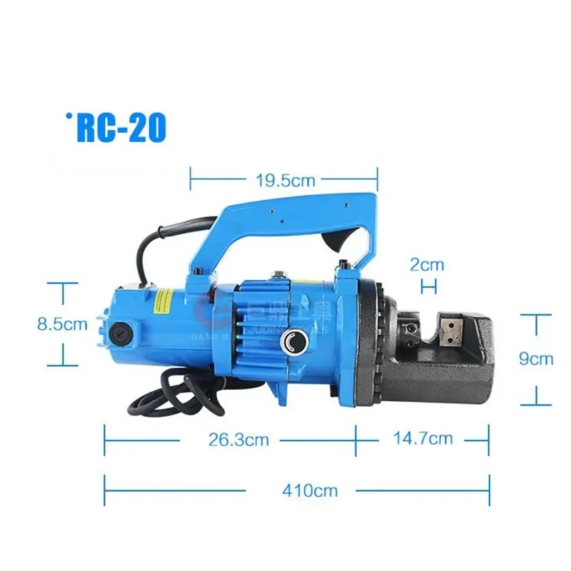 RC-20 electric steel shear hydraulic cutting machine shearing machine 220V 4-20mm Hydraulic cutting tool