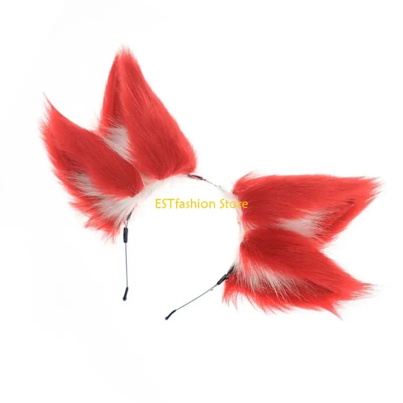 Y5GC Nine Tail Foxes Ear Headbands Accesories Theo chủ đề Tiệc Bộ trang phục tóc cho các bữa tiệc cosplay và công ước anime