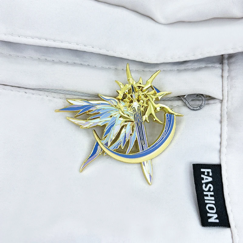 لعبة هونكاي: ستار السكك الحديدية Phainon تأثيري بروش نحو الفجر شارة معدنية ظهره الملابس الصدار دبابيس مجوهرات اكسسوارات #2