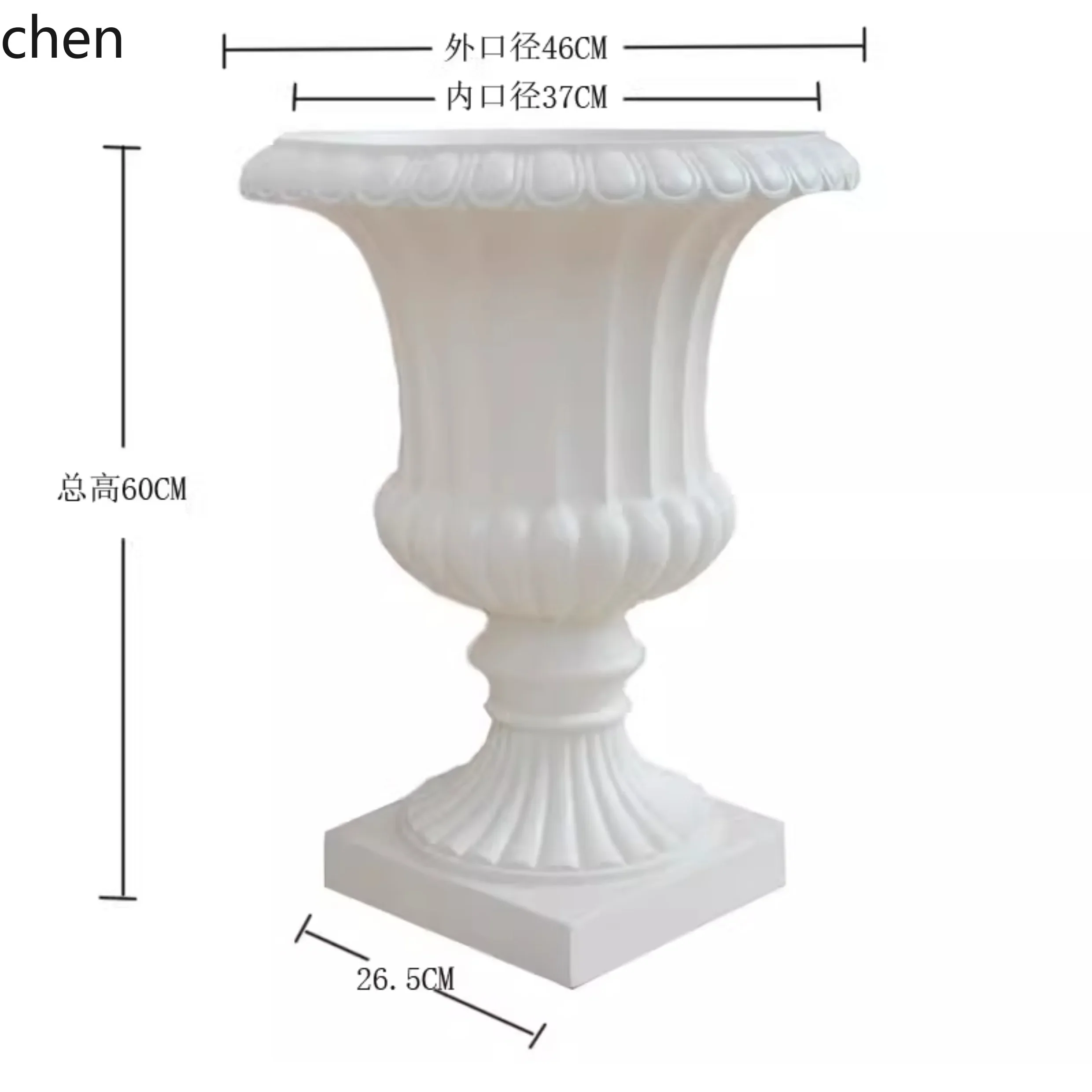 

H1 Fiberglass Large Flower Pot Villa Entrance Decoration Balcony Courtyard Simple Garden Ornament