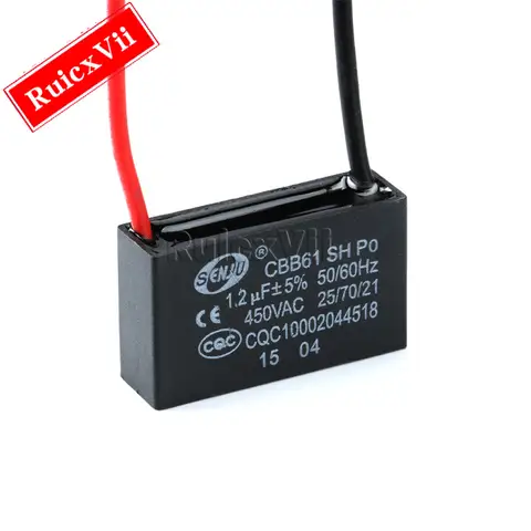 1PCS CBB61 Starting Capacitor 450V 1/1.2/1.5/1.8/2/2.5/3/3.5/4/4.5/5/6/7/8/10/12/15/18/20UF Motor Fan Air Conditioning