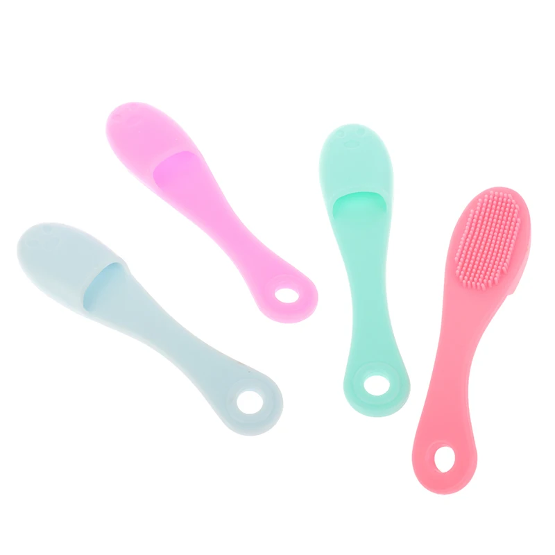 Soft Pet Finger Toothbrush Clean Nose Blackhead Acne Tear Stains Cat Acne Brush ​Silicone Dog Cat Wool Brush Dog Accessories