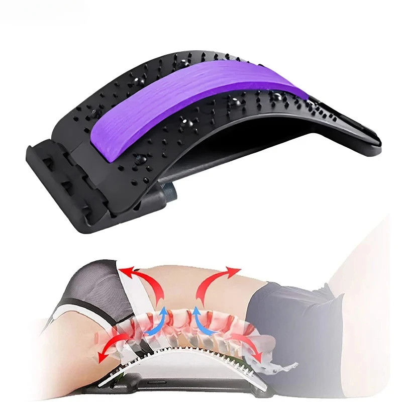 Lumbar Spine Soother Cushion Waist Belt Lumbar Pain Strain Traction Massager Lumbar Disc Corrector Fitness Equipment  Back