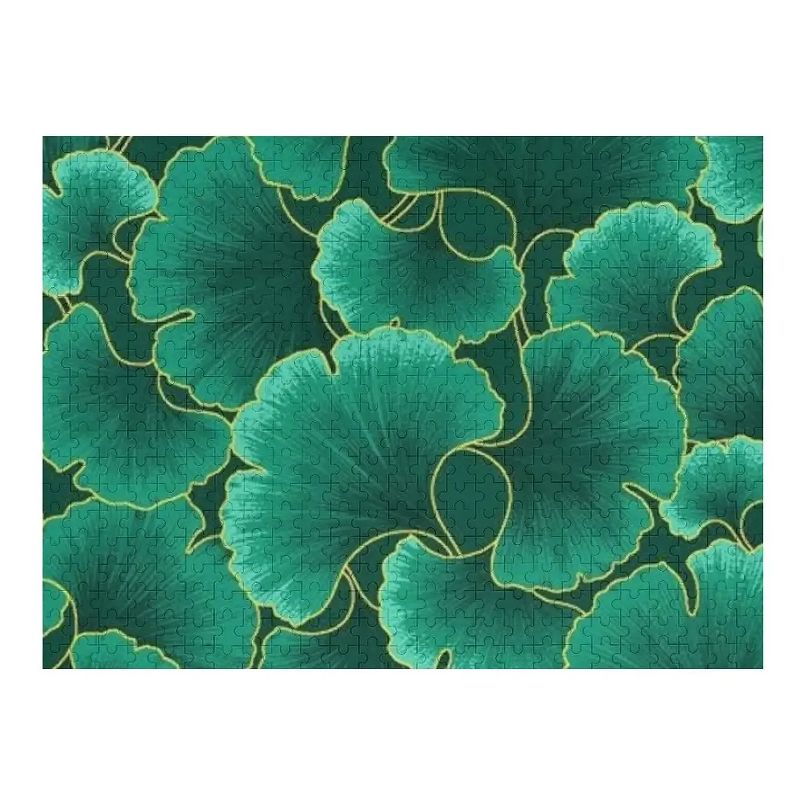 

Watercolor Ginko leaves Jigsaw Puzzle Customized Toys For Kids Wooden Animal Puzzle