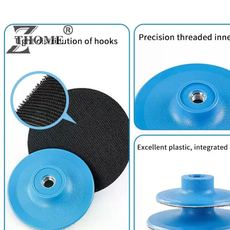 

Набор из 3 шлифовальных дисков для полировки, самоклеящиеся диски на подложке для угловой шлифовальной машины, резьба M10, M-14, M-16, абразивные полировальные диски