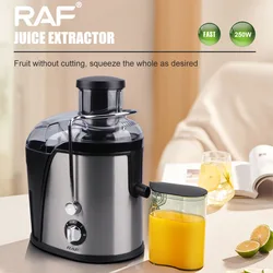 Household Electric Fruit Juicer Machine, 304 Stainless Steel Blade Mixer, Kitchen Blender, 2 Speed Adjustment, 500W, 350ml