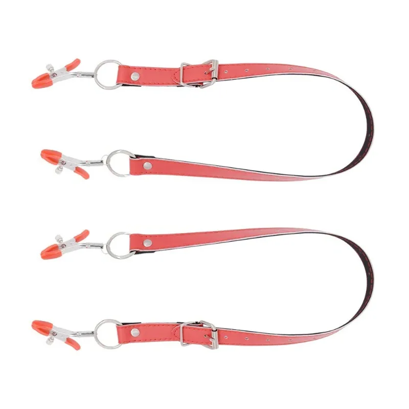 Fetish to Breast Labia Clip Stimulation Massager Bdsm Bondage Sex Products Metal Nipple Clamp with Metal Chain for Women