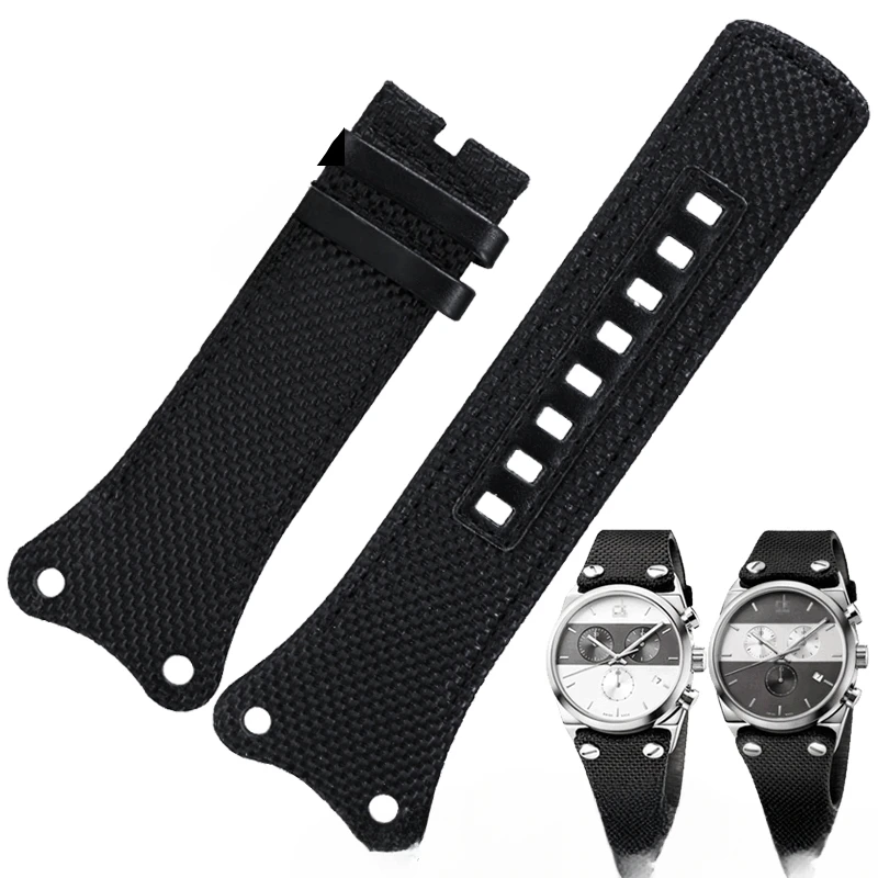 Voor Ck Anti-Allergie Horlogebandjes Heren Gretig Serie K4b381b3 Horloge Waterdicht Comfortabel Nylon Heren Canvas Horlogebandje