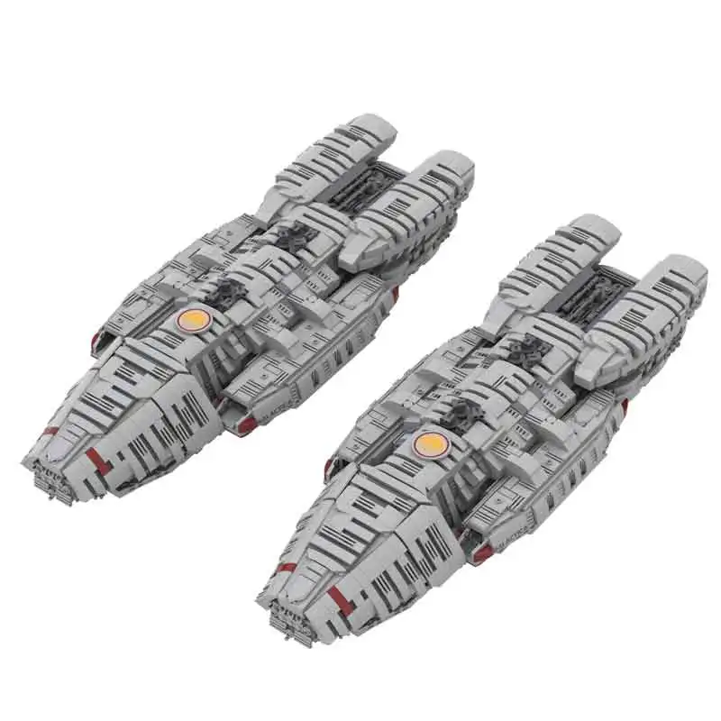 Bloques de construcción MOC para niños, juguete de ladrillos modulares para armar nave espacial Galactica UCS, ideal para regalo de Navidad, 3498 piezas