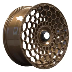 Bronze One Piece Honeycomb Forged Wheel Rim 18 19 20 Inch 5x112 Customized Car Aluminum Alloy Wheels for All Car