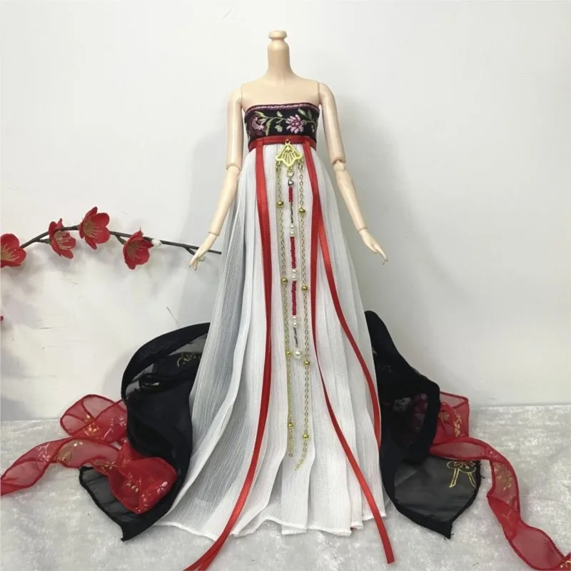 2025年ニューキッズクリエイティブヴィンテージドール漢服ドレスホーム30cmコスチュームドール漢服子供用中国古代風ドール漢服LI088