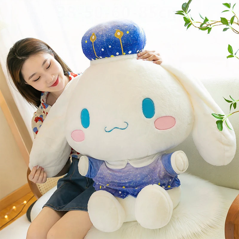 

Плюшевая Sanrio Cinnamoroll, звездное небо, большая мягкая игрушка-кукла для детей, подарок на день рождения, Рождество, плюшевый детский праздничный подарок