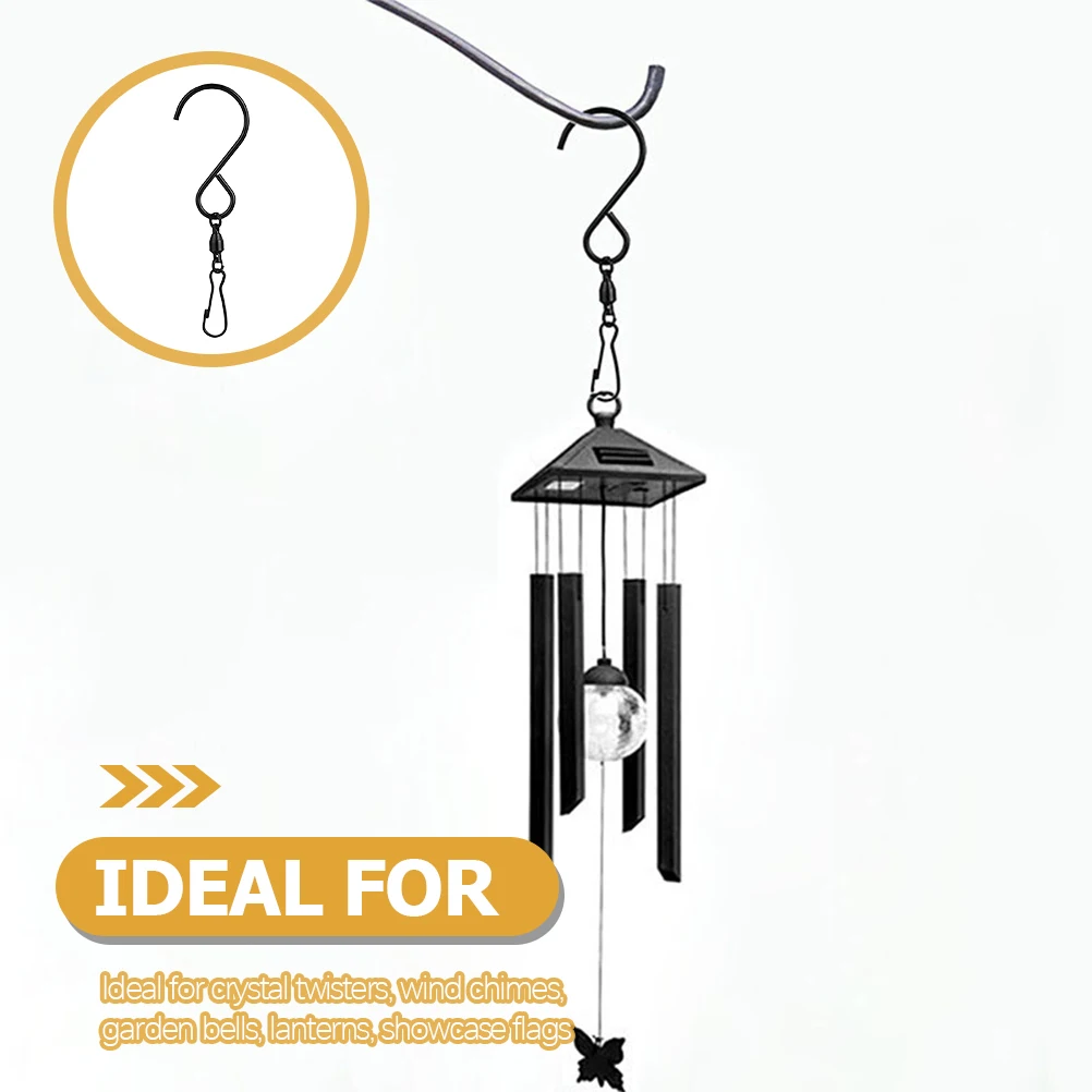 

10Pcs Swivel Hooks Rotating Hanging Hooks Stainless Steel for Wind Chimes Bird Feeders Flower Pots Swivel Clips