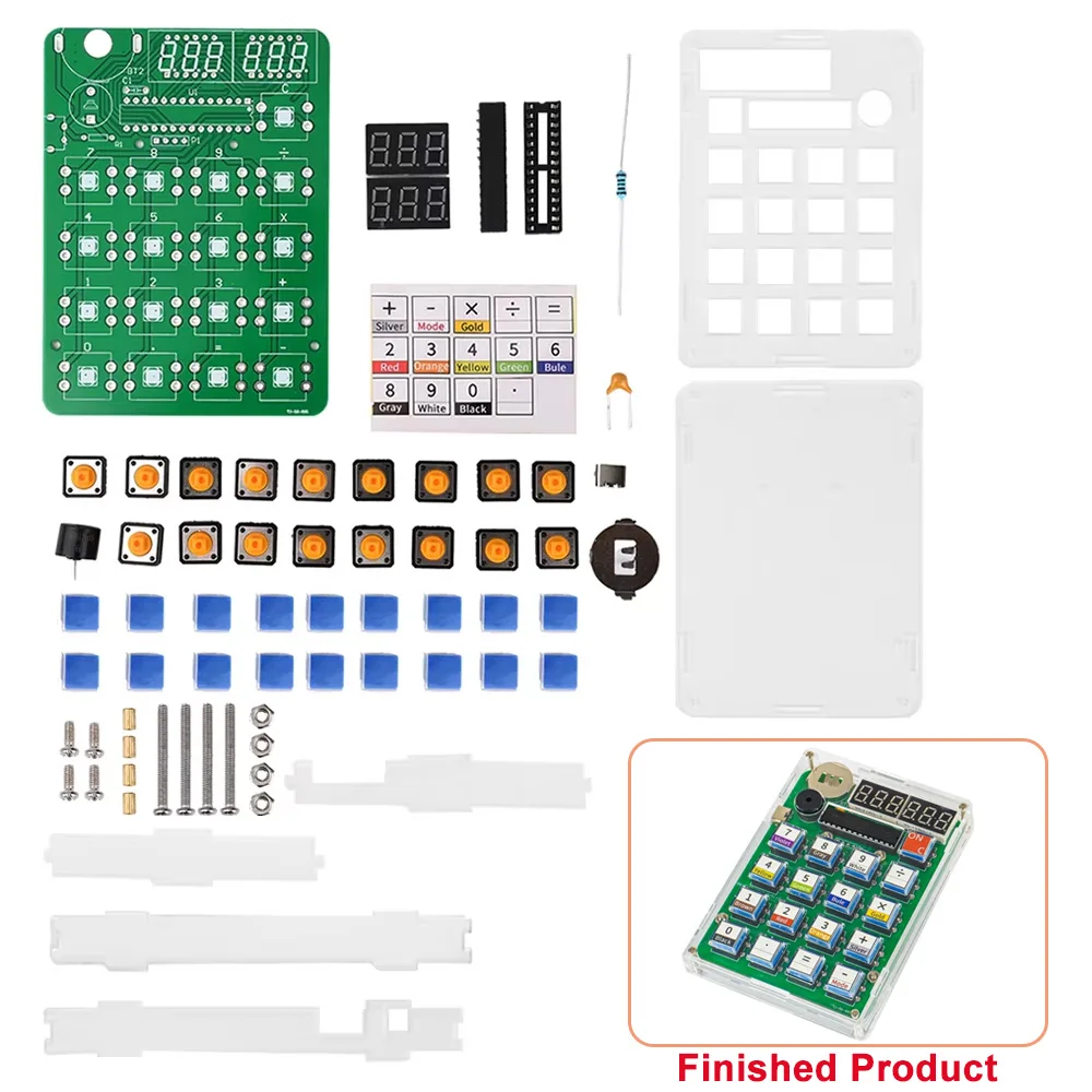 DIY Kits Calculator Electronic Production Kit 51 Microcontroller Teaching Experiment Welding Practice DIY parts Type-c interface