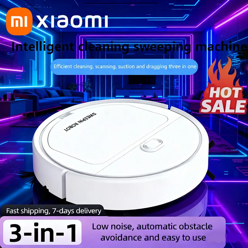Xiaomi 3-in-1 Low-noise Mini Sweeping Robot Intelligent Sweeping Charging Model Fully Automatic Sweeping Machine Home Appliances