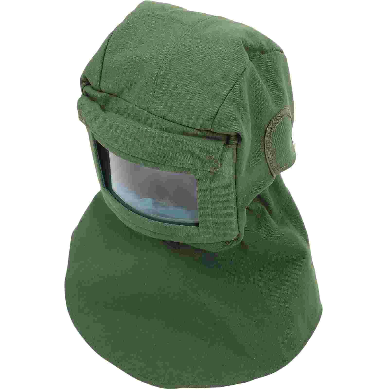 

Sandblasted Shawl Hat Face Mask Protective Sandblasting Hood Cap with Protectors