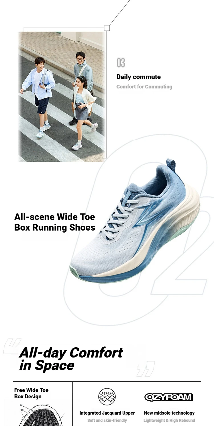 361 Degrees O2 Laufschuhe für Damen, atmungsaktiv, stabil, griffig, langlebig, Marathon-Sneaker für Herren, 672632223 – Detail 6