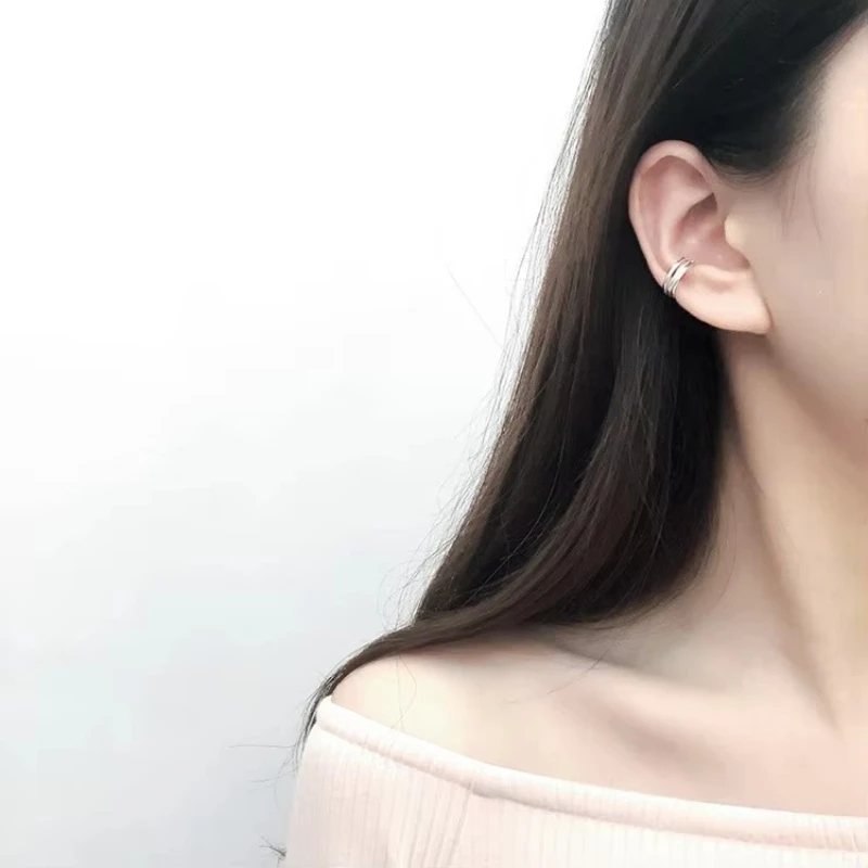 REETI-pendientes de plata de ley 925 con Clip para mujer y niña, aretes sin Piercing, joyería