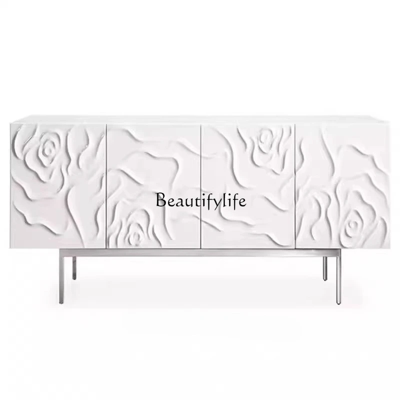 

Nordic design side cabinet entry door entrance entrance storage cabinet paint surprise style