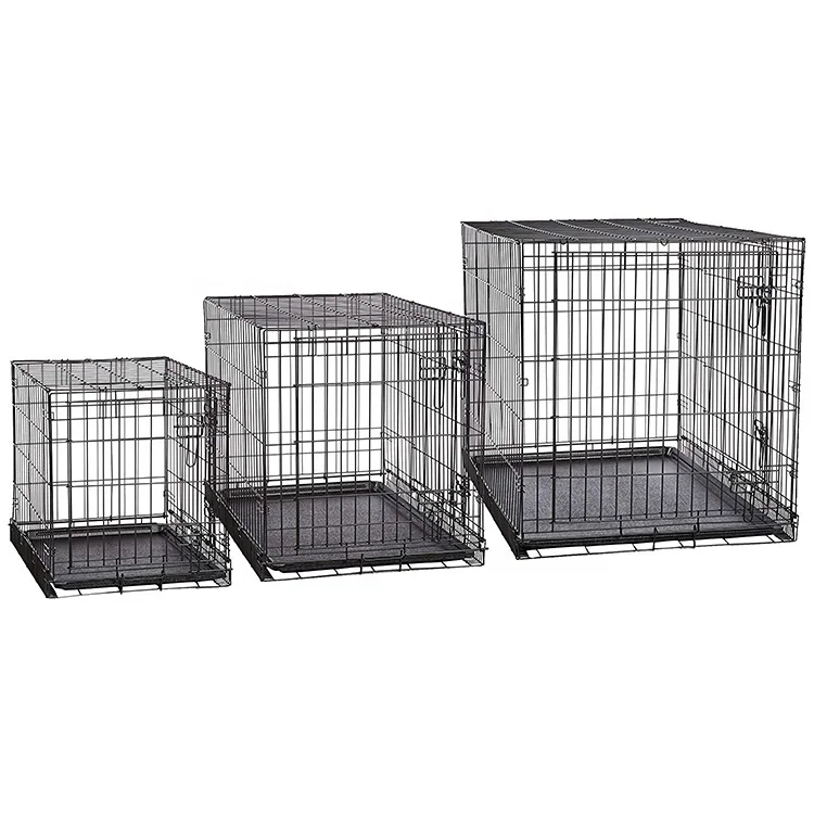 

Wholesale Dog Crate Furniture With Removable Tray Pet Cages Houses Large Dog Cage Kennels