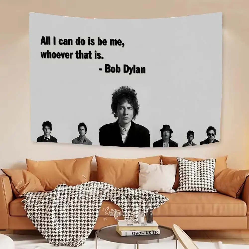 Singer Songwriter Bob D-dylanS Tapestry House Bedroom Living Bar Garden Microfiber Decoration Background