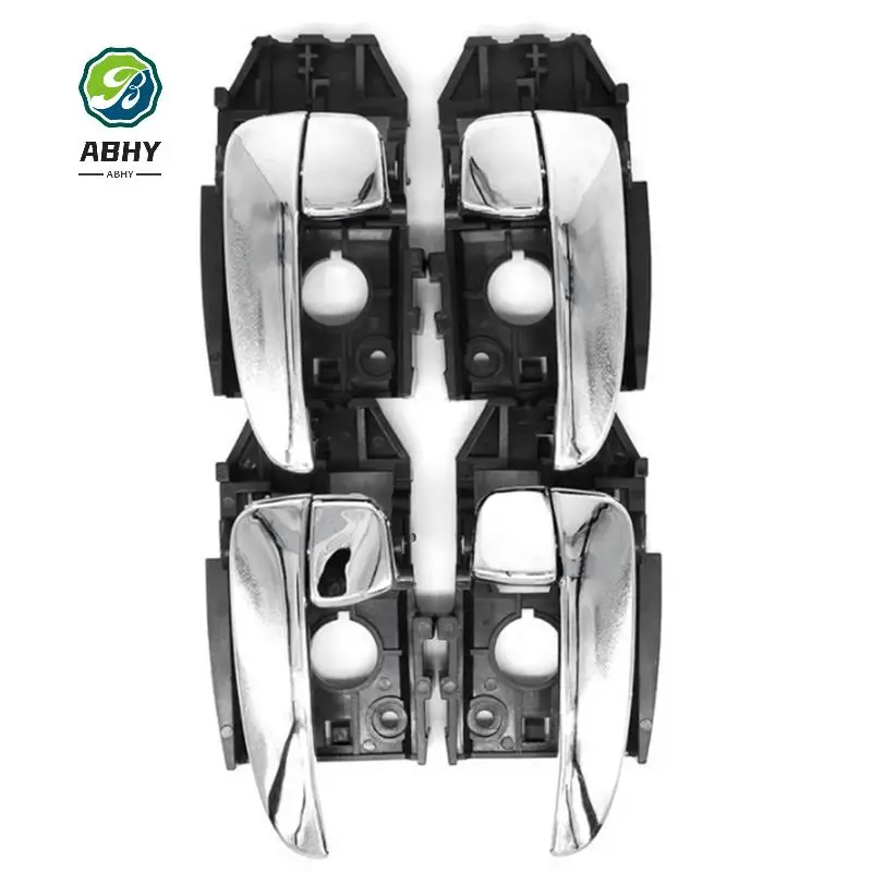 

ABHY-4Pcs/Set Left+Right Interior Door Handle Assembly 836102D000CA 826202D000CA For Hyundai Elantra 2001-2006 83610-2D000