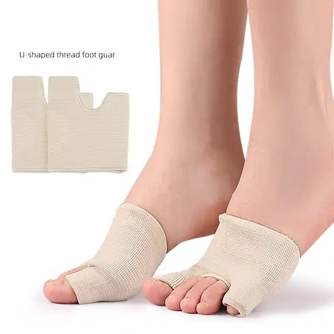 큰 발 뼈를 보호하기 위한 앞발 패드 스레드 케어 커버 외향성 장치를 위한 U자형 미끄럼 방지 발 보호 장치