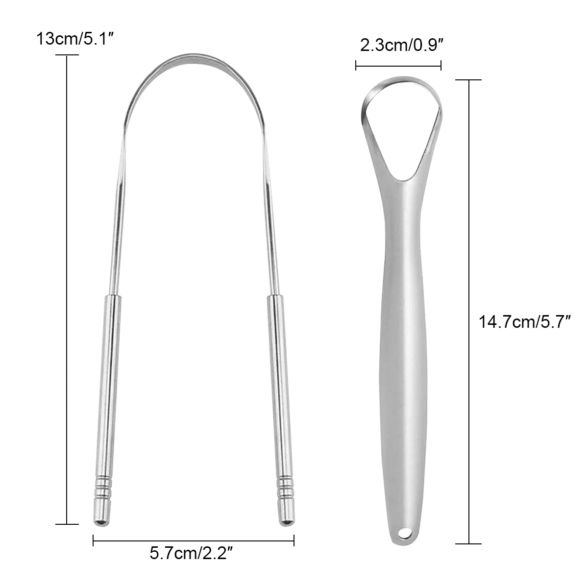 Edelstahl Dental Tool Set Zungen schaber Mundpflege