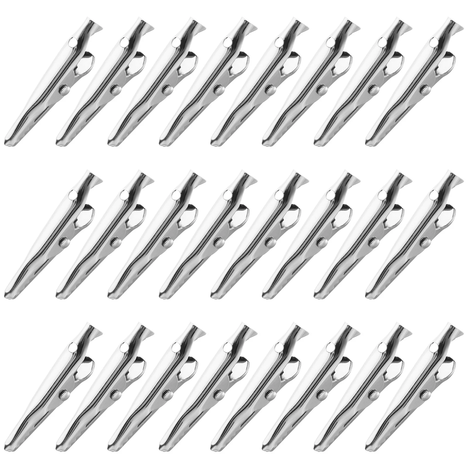 

40 Pcs Alligator Clips Metal Clamps Convenient Awning Tarp Wire Electric Small
