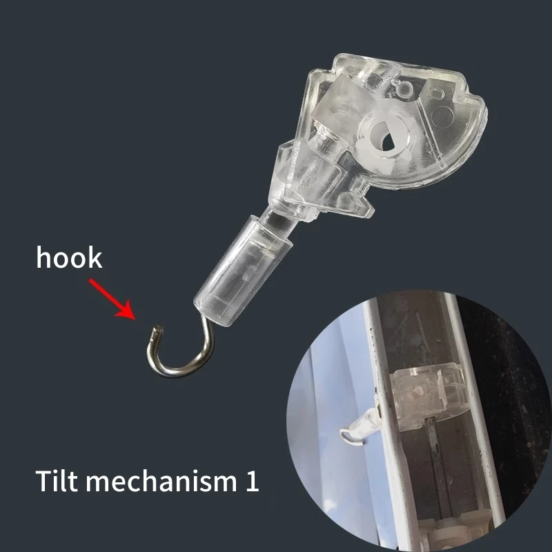 5 Pcs Cord Lock and Tilt Mechanism For 25mm Venetian Blinds, Window Blinds Components