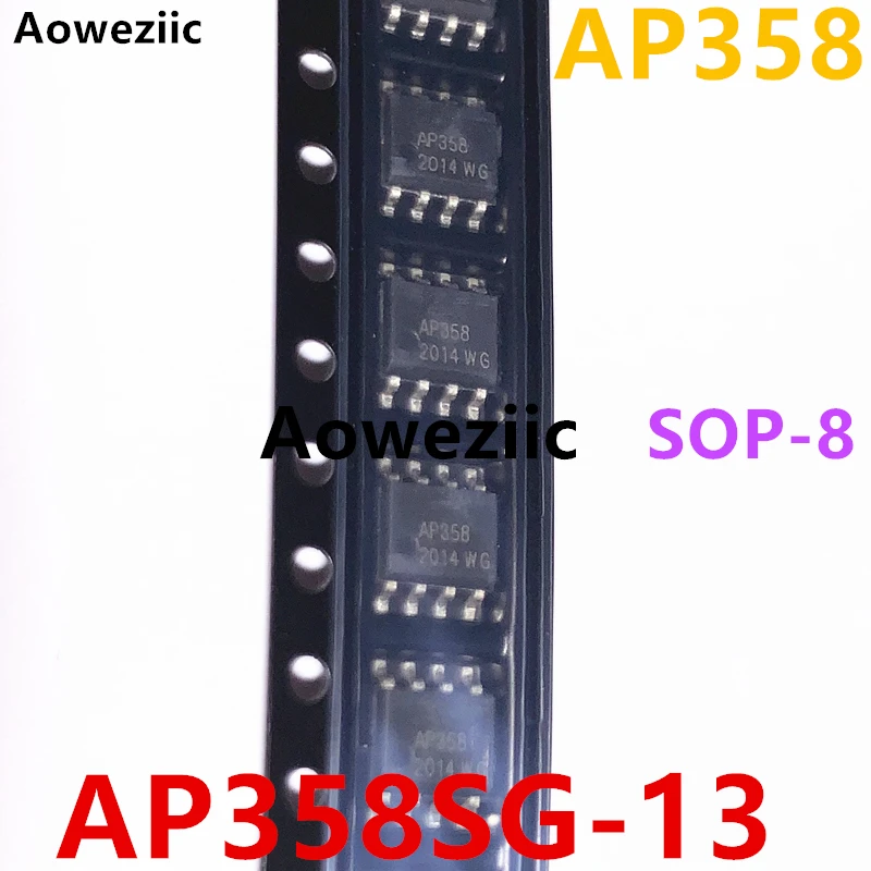 AP358SG-13 SOP-8L silkscreen AP358 low power dual operational amplifier chip IC brand new
