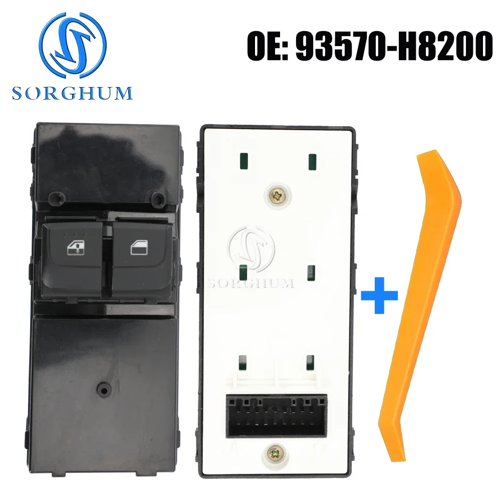 

SORGHUM Front Left Dreiver Side Power Window Switch Button 93570-H8200 For KIA RIO IV (FB) 2017 2018 2019 2023 4D649A-1000