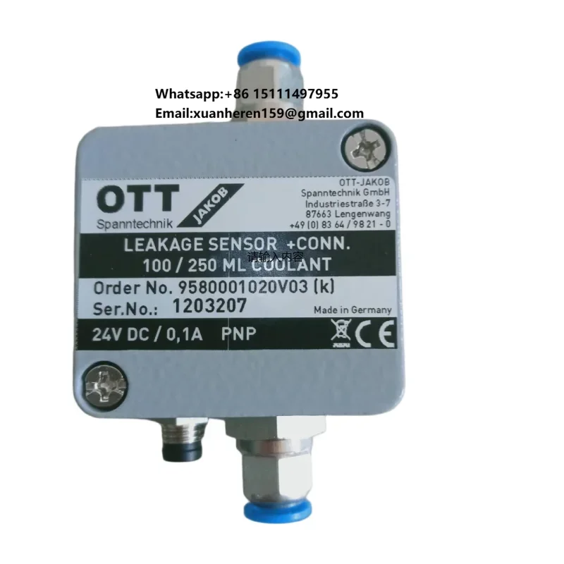 High Precision OTT-JAKOB Leakage Sensor 95.800.010.2.0V03 for Spindle Monitoring