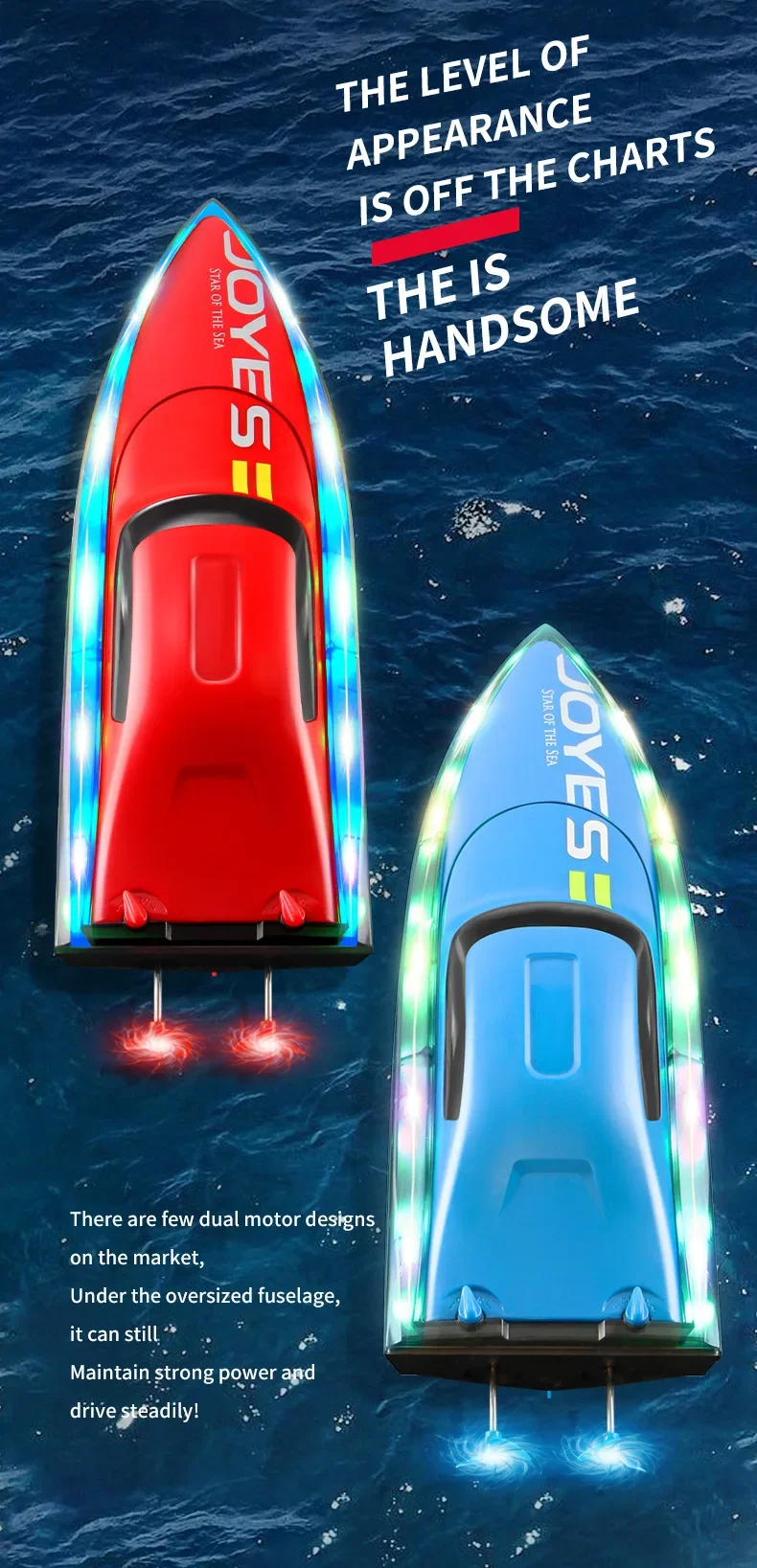 

2.4G Remote Control Boat Double Spiral Pulp High-Speed Water Speedboat RC Racing Ship Child Model Kids Boys Outdoor Pool Toys