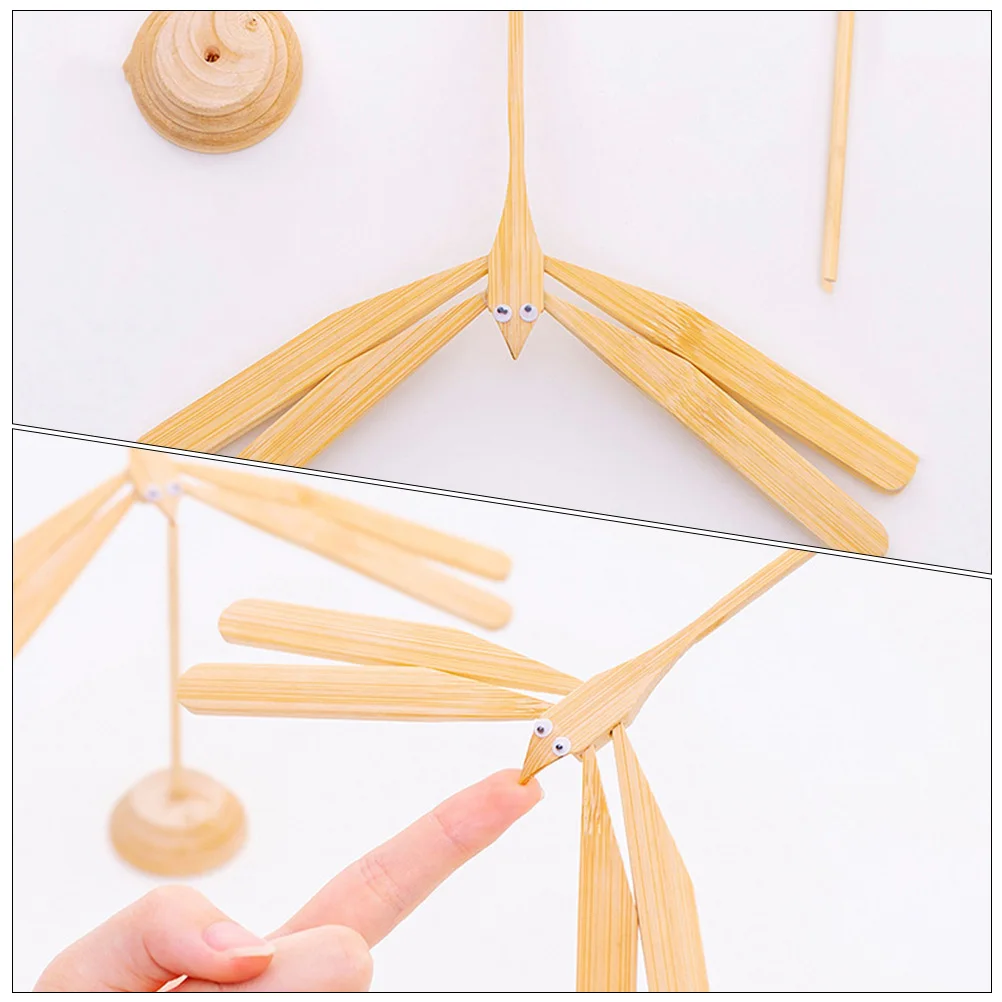 

2pcs Bamboo Dragonfly Educational Balance Playthings For Kids Desktop Decor Children'S Learning Gift Accessory